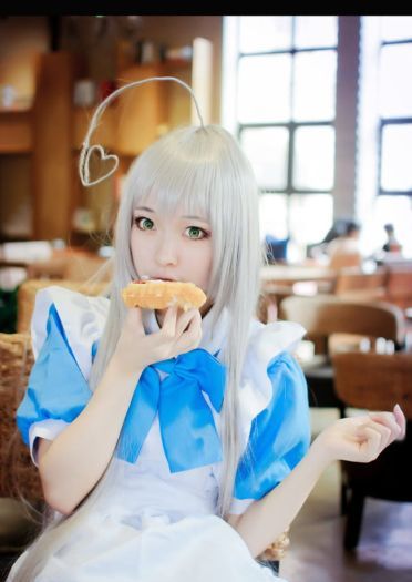 【COS】===潜行吧！奈亚子===蓝白女仆ver.