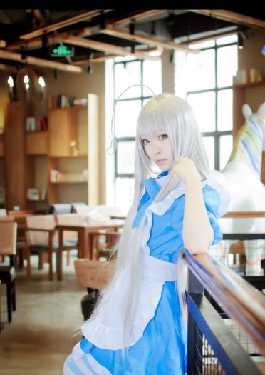 【COS】===潜行吧！奈亚子===蓝白女仆ver.