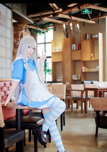 【COS】===潜行吧！奈亚子===蓝白女仆ver.