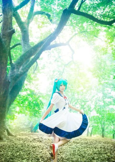 【COS】初音miku诞辰大礼包之超美初音白雪公主