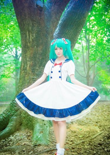 【COS】初音miku诞辰大礼包之超美初音白雪公主