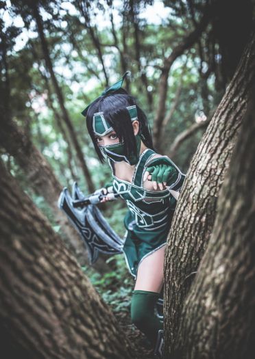 【授权COS】【英雄联盟】===暗影之拳 阿卡丽===哥