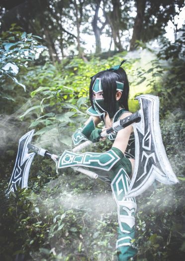 【授权COS】【英雄联盟】===暗影之拳 阿卡丽===哥