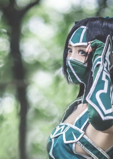 【授权COS】【英雄联盟】===暗影之拳 阿卡丽===哥