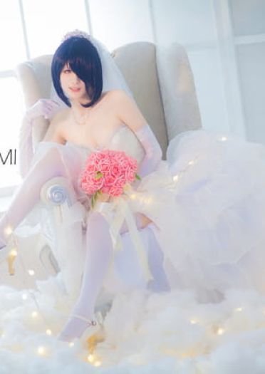 【授权COS】时崎狂三 婚纱ver.