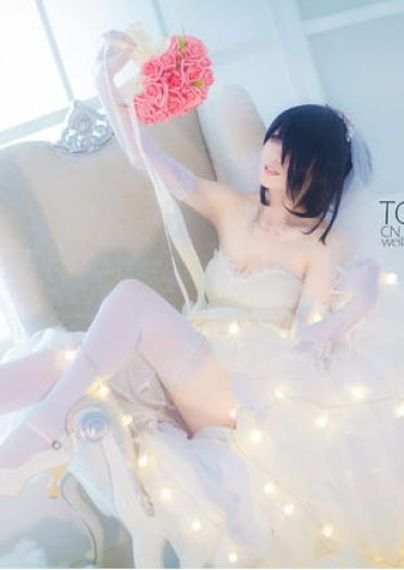 【授权COS】时崎狂三 婚纱ver.