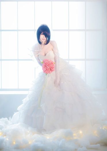 【授权COS】时崎狂三 婚纱ver.
