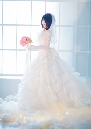 【授权COS】时崎狂三 婚纱ver.