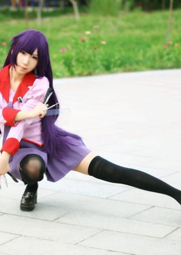 制服cos 化物语 战场原黑仪荡漾 制服威武