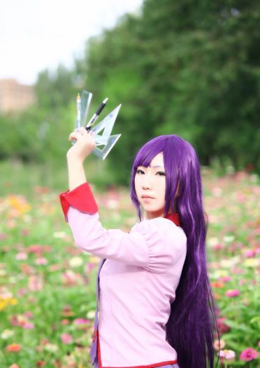 制服cos 化物语 战场原黑仪荡漾 制服威武