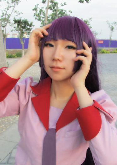 制服cos 化物语 战场原黑仪荡漾 制服威武