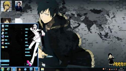 折原临也 win7主题 无头骑士异闻录