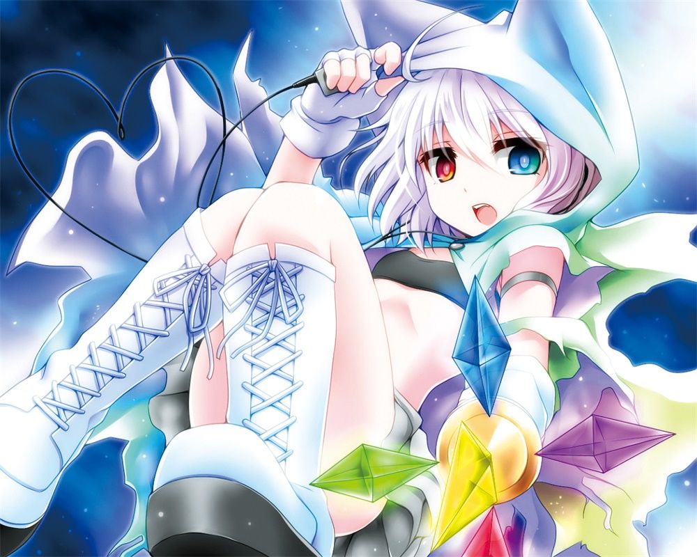 异瞳少女的凝望 桌面壁纸