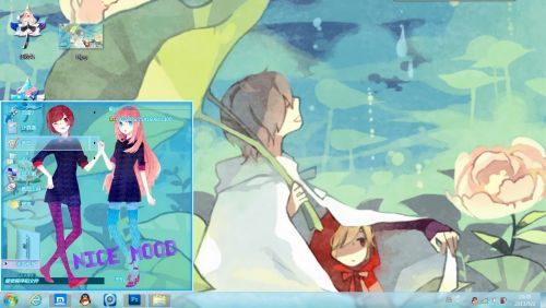 win7 手绘插画主题
