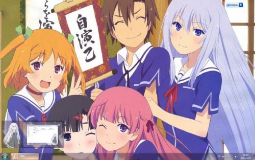 我女友与青梅竹马的惨烈修练场 夏川真凉 Win7主题