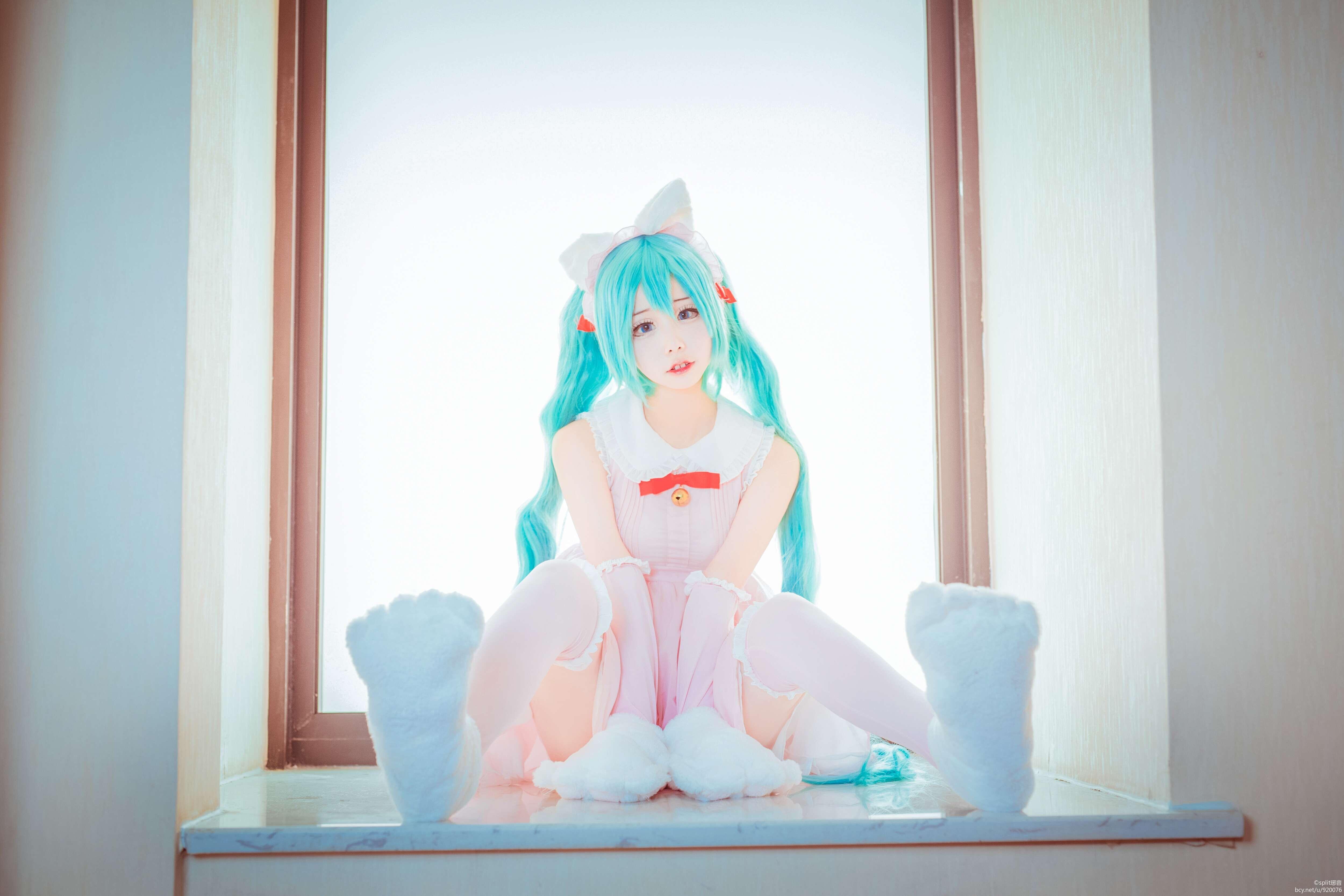 VOCALOID 粉红小猫咪miku