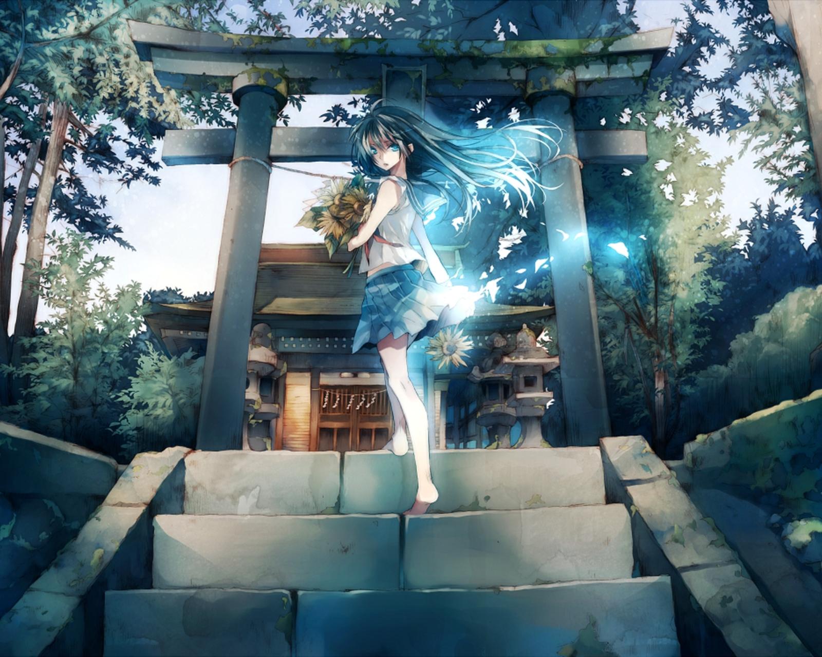 壁纸美作：夏日的神社
