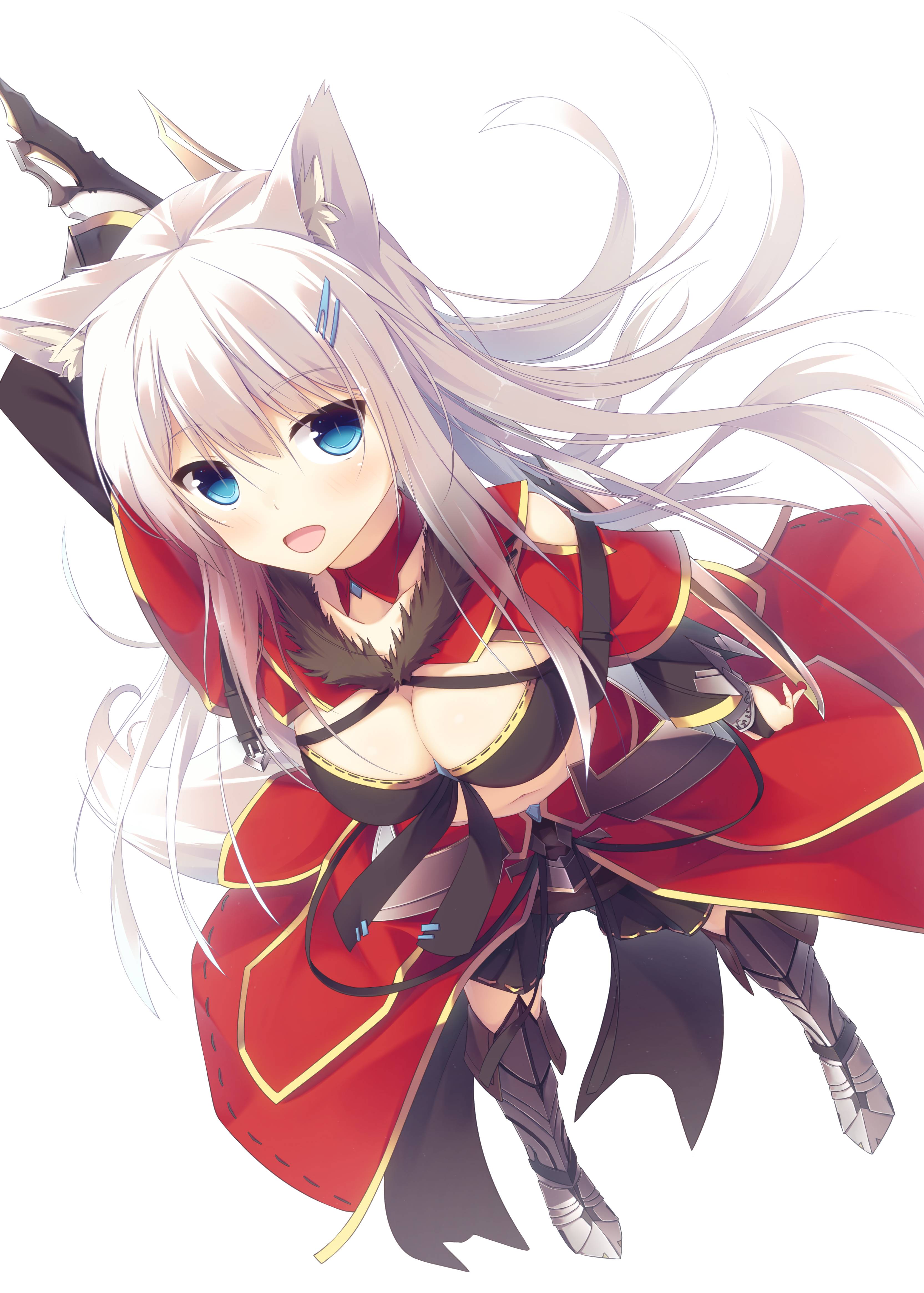 动漫少女 手机壁纸 可爱狐耳少女