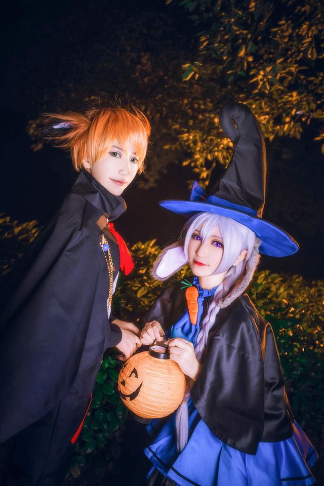 疯狂动物城 朱迪尼克万圣节同人cos