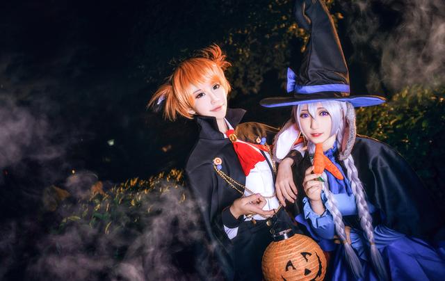 疯狂动物城 朱迪尼克万圣节同人cos