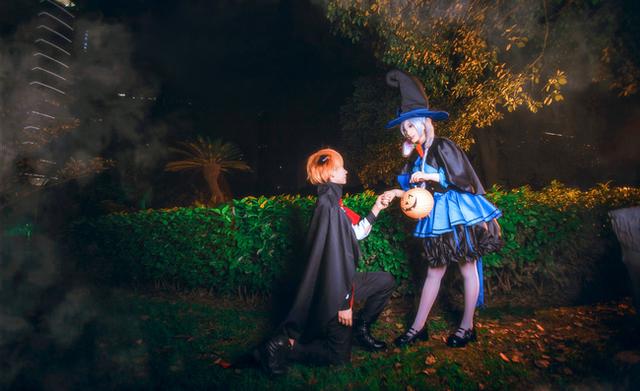 疯狂动物城 朱迪尼克万圣节同人cos