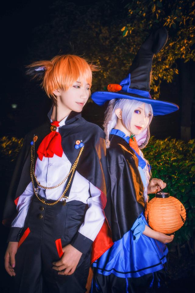 疯狂动物城 朱迪尼克万圣节同人cos