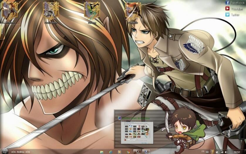 【win7主题】进击的艾伦·耶格尔 下载