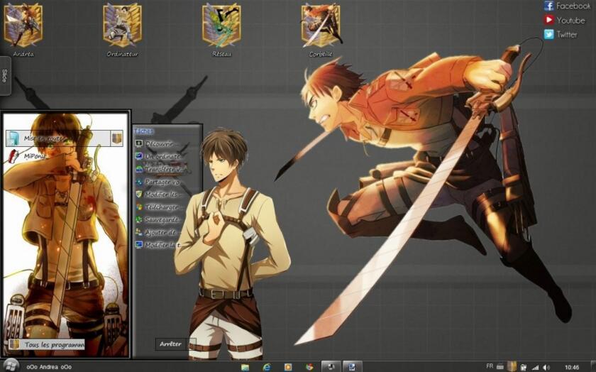 【win7主题】进击的艾伦·耶格尔 下载