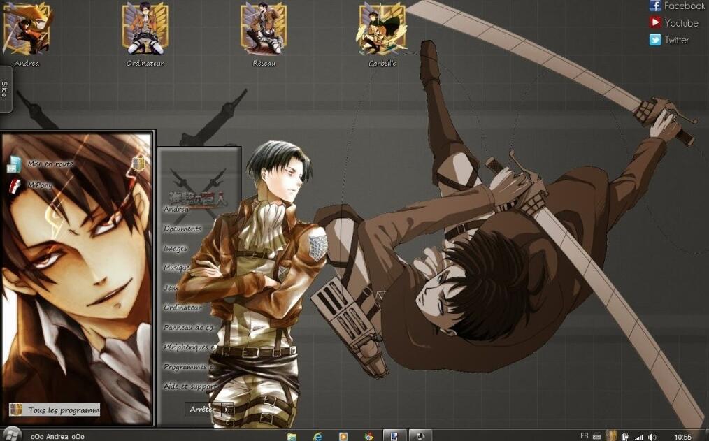 【win7主题】进击的兵长 利威尔·阿克曼 下载