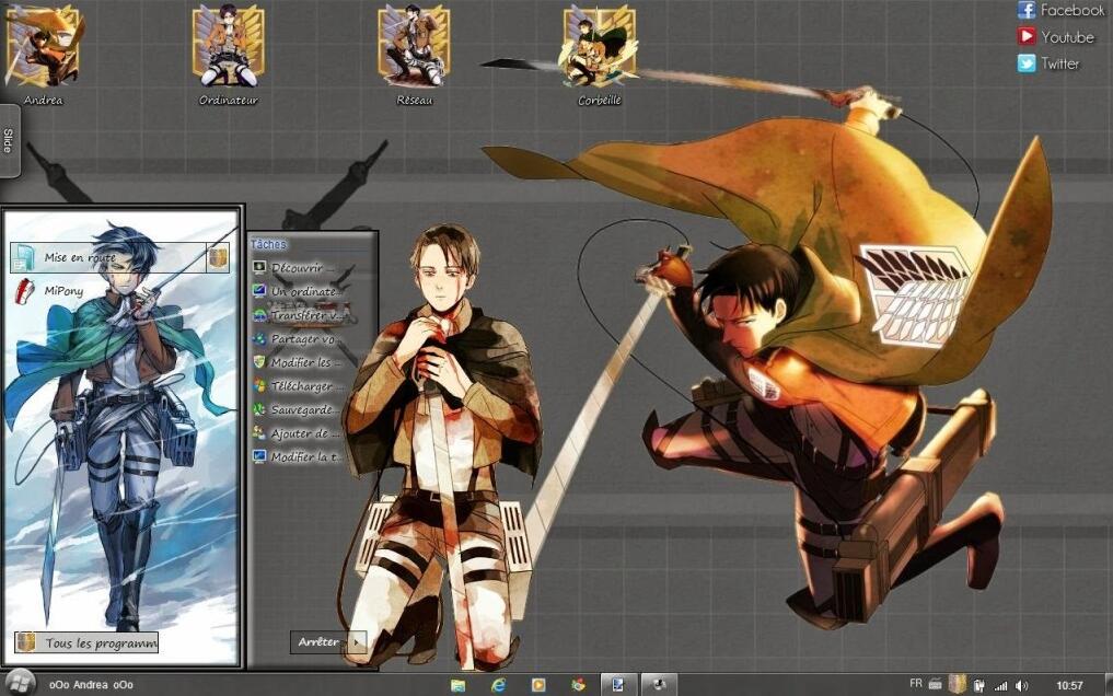 【win7主题】进击的兵长 利威尔·阿克曼 下载