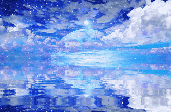 一场美丽的邂逅 属于你的蓝色电脑壁纸