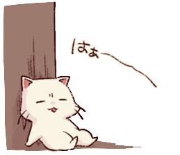 日系表情包 皱眉猫（frown cat vo）下载