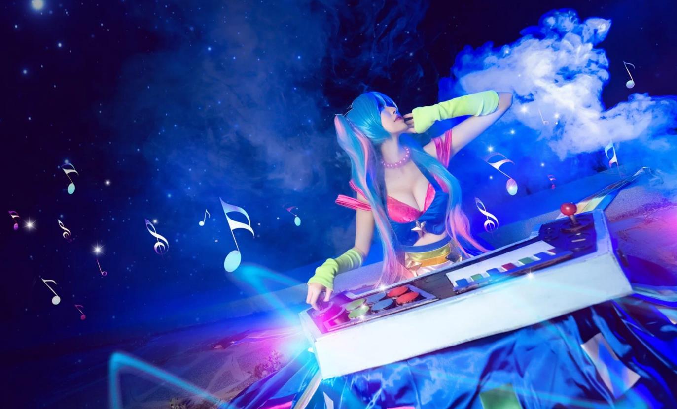 【授权】LOL英雄联盟 娑娜 电玩女神cos