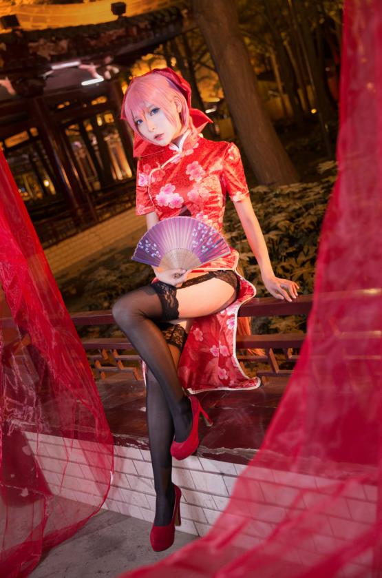 【授权】巡音LUKA 旗袍COS