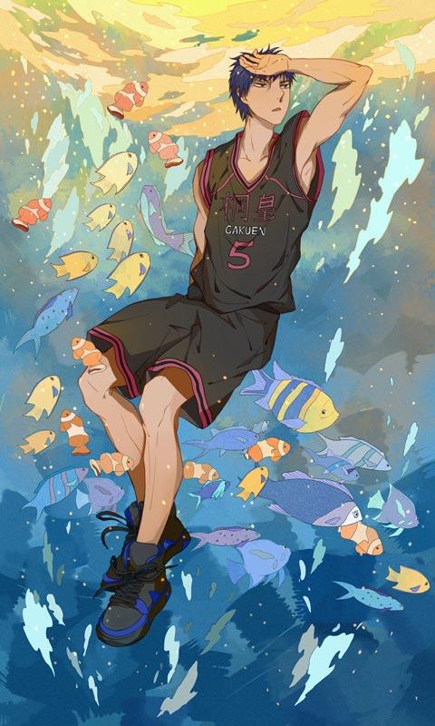 黑子篮球 奇迹的世代 同人手绘手机壁纸