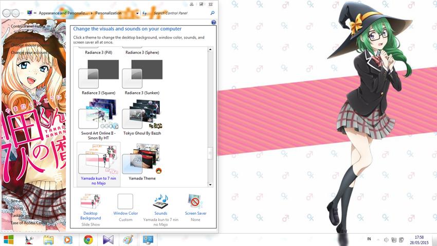 交换身心的山田君与7人魔女 win7主题