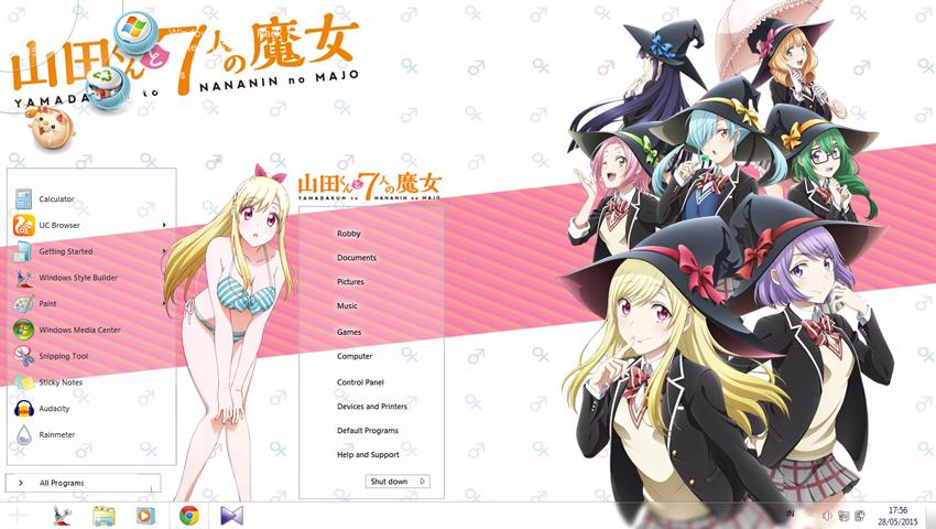 交换身心的山田君与7人魔女 win7主题