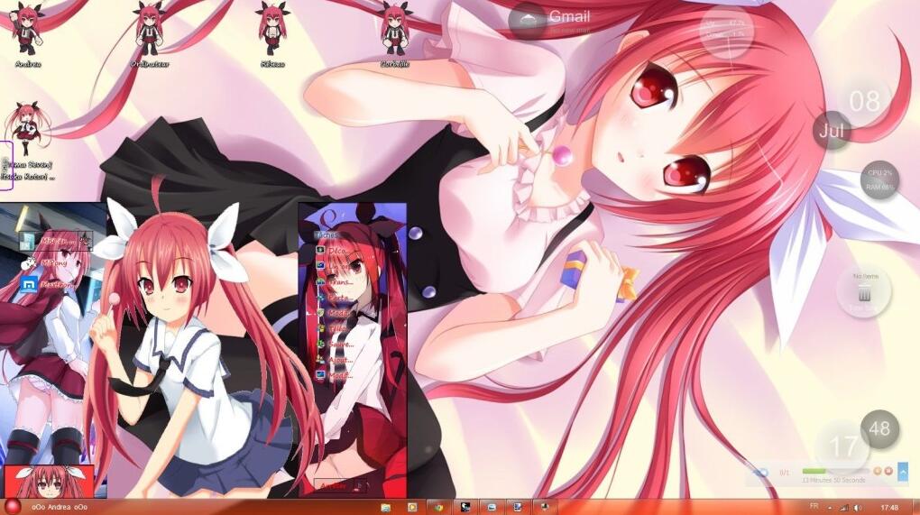 抖S毒舌妹妹 五河琴里 约会大作战 win7主题