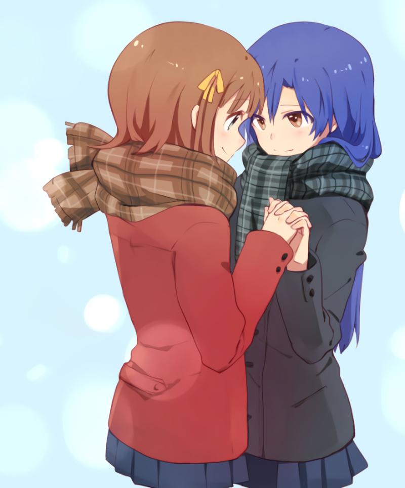 百合大法好 手机壁纸 女孩之爱