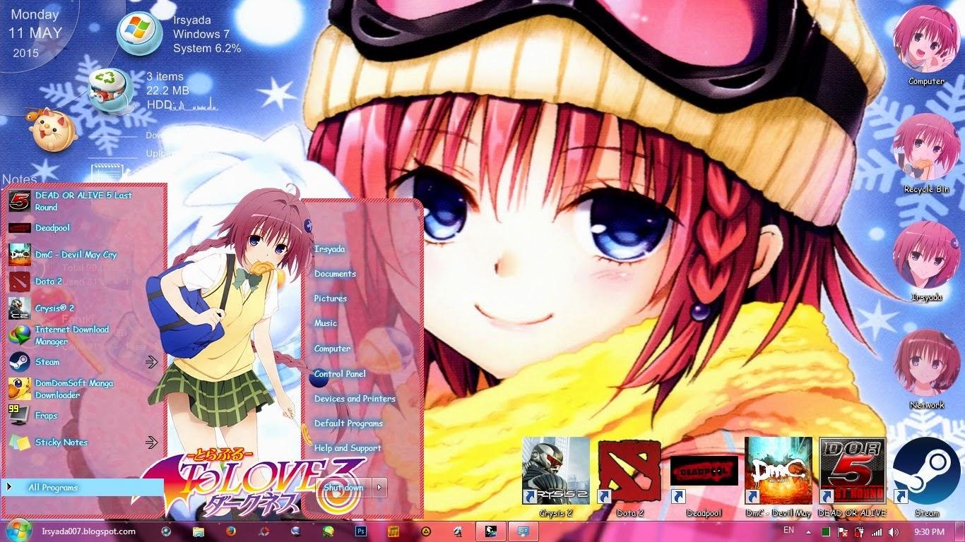 可爱人形兵器 黑咲芽亚 tolove win7主题