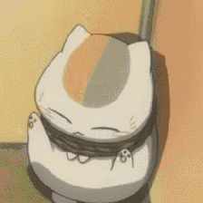 圆鼓鼓 肥嘟嘟 夏目友人帐猫咪老师GIF表情包