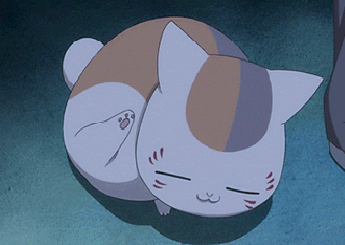 圆鼓鼓 肥嘟嘟 夏目友人帐猫咪老师GIF表情包