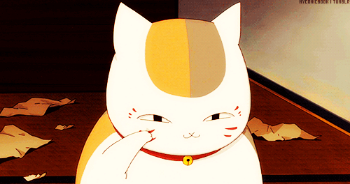 圆鼓鼓 肥嘟嘟 夏目友人帐猫咪老师GIF表情包