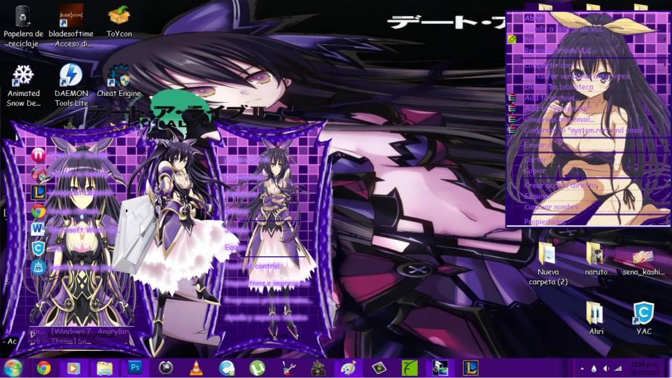 天然呆夜刀神十香 约会大作战 win7主题