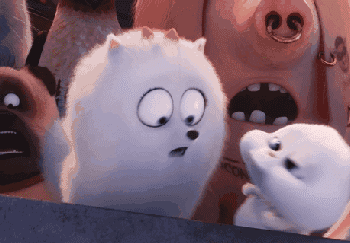 爱宠大机密 贱萌小白兔 GIF表情包