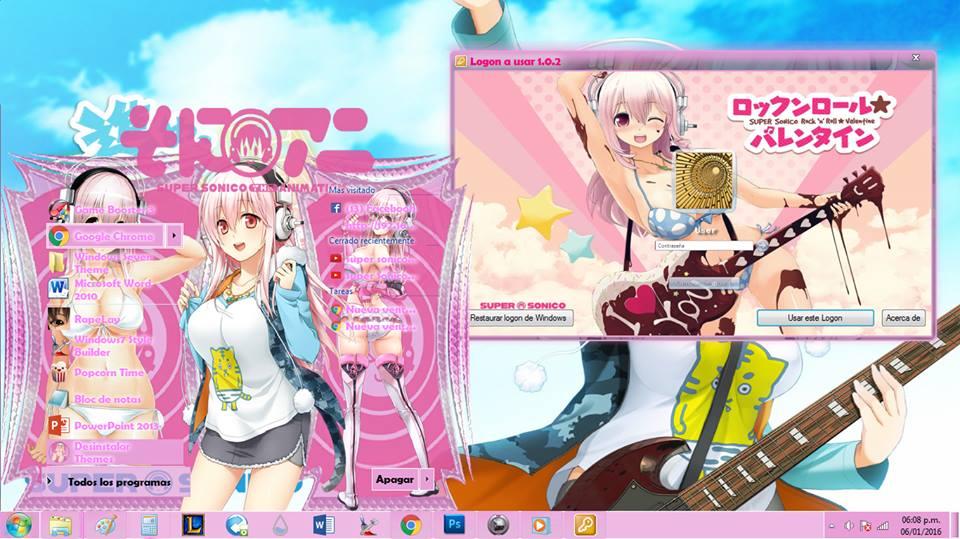 想成为音乐家的超级索尼子 win7主题