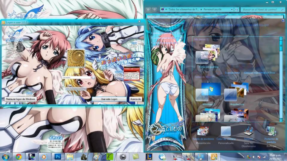 动人的万能天使 天降之物 win7主题