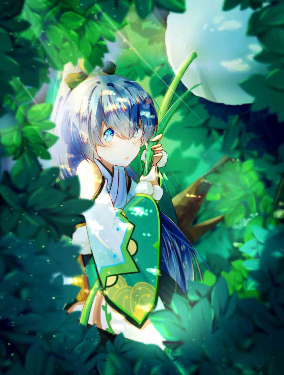 网易手游阴阳师 沉迷于输出见死不救 荧草 高清手机壁纸下载