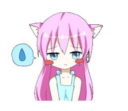 粉色萝莉猫耳娘 Nekoko 表情包