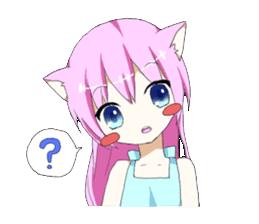 粉色萝莉猫耳娘 Nekoko 表情包